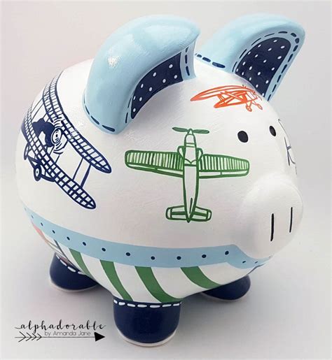 Unique Airplane Piggy Bank