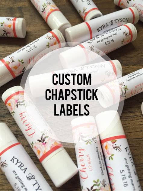 Unique chapstick tube label design