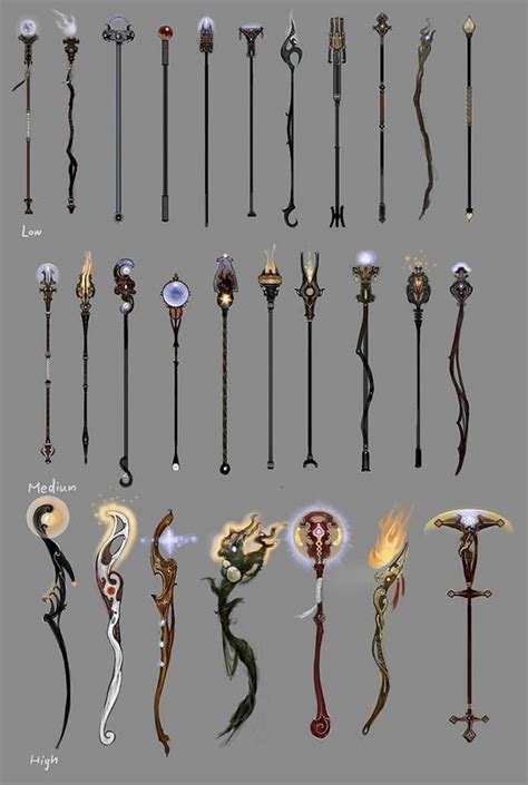 Description of Unique Dragon Staff Designs