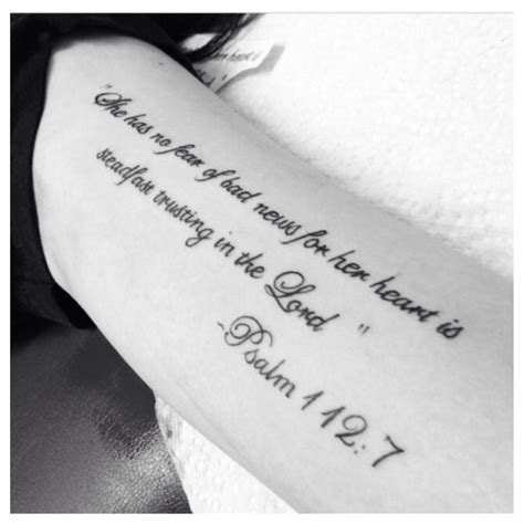 Unique scripture tattoo ideas