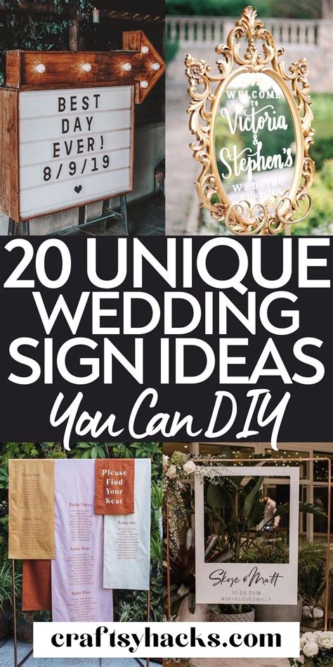 Unique Wedding Sign Ideas