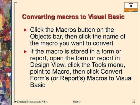 Unit Conversion VBA Macros