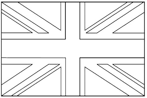 United Kingdom Flag Coloring Page