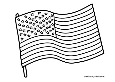 United States Flag Coloring Page