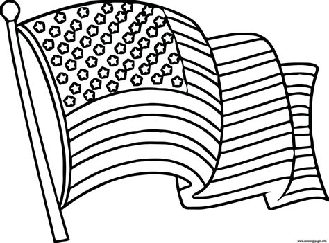 United States Flag Coloring Page