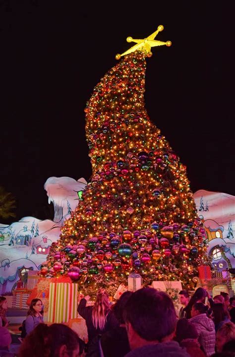 Christmas tree at Universal Studios Hollywood