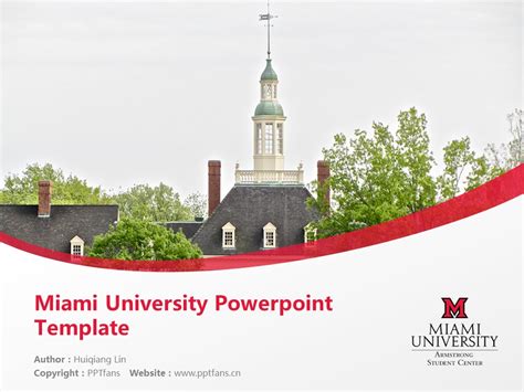 University of Miami PowerPoint Template Examples