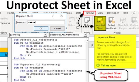 Unprotect Cells Using Edit Protection Settings