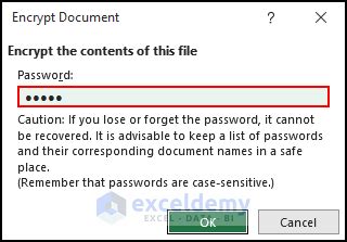 Unprotect Excel file using encryption