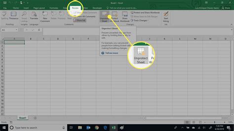 Unprotecting Excel sheets