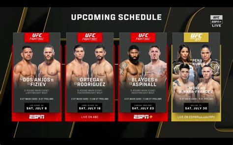 Upcoming Fights