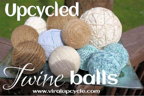 Upcycled balls with different materials and patterns