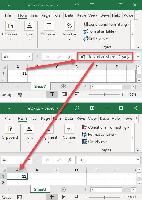 Update Link in Excel