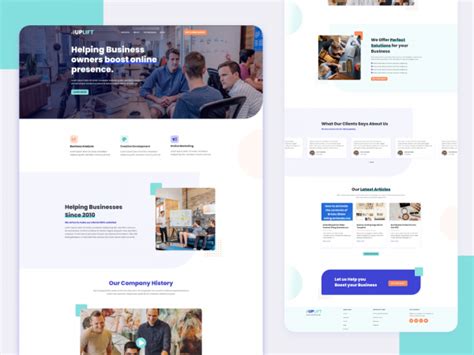 Uplift Landing Page Template