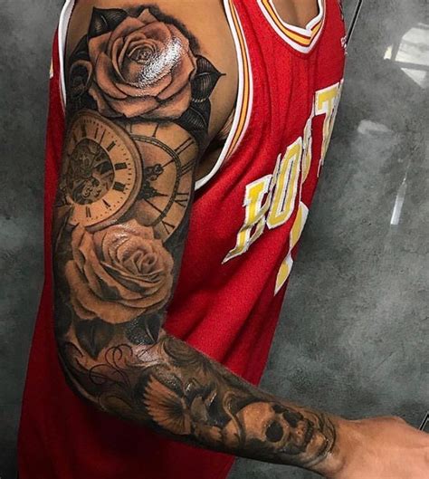 Upper arm tattoo ideas for men who love sports