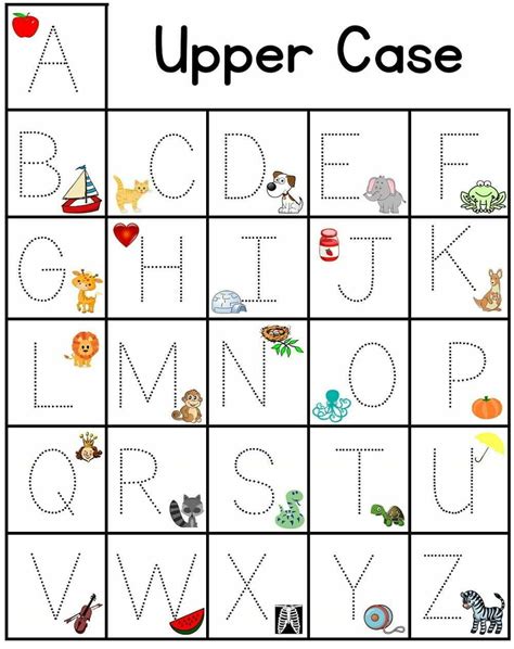 Uppercase Alphabet Templates for Educational Settings