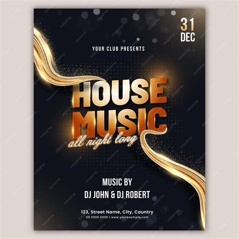 Urban Jungle House Music Flyer