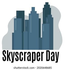 Urban skyscraper postcard design