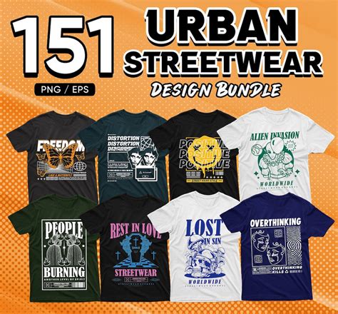 Example of an urban t-shirt promo template