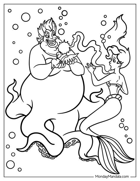 Ursula's Lair Coloring Page