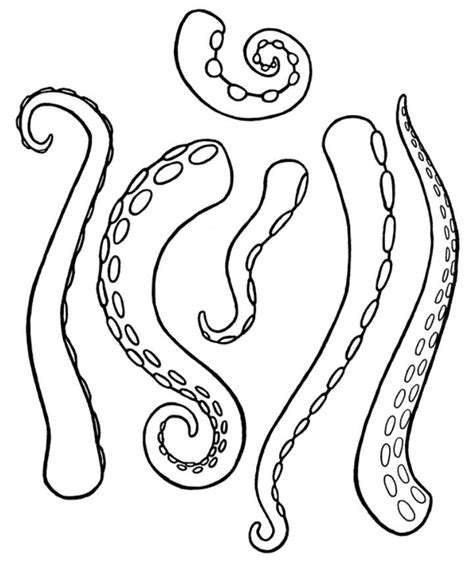 Ursula's Tentacles Coloring Page