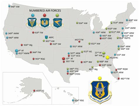 US Air Force Base Map