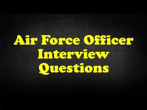 US Air Force OCS Interview