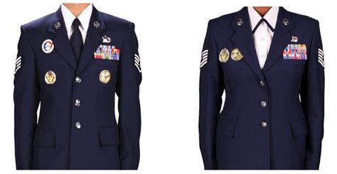 The uniforms of the US Air Force