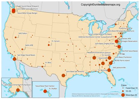 US Army Base Locations Map