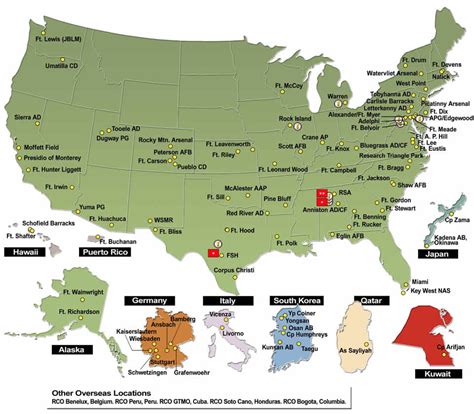 US Army bases