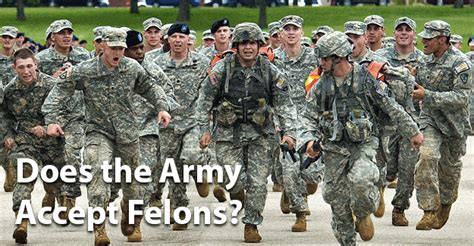 US Army felons challenges