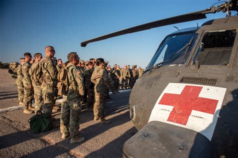 A US Army Field Medic helicopter, used for medical evacuation