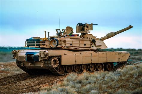 US Army M1 Abrams tank in action