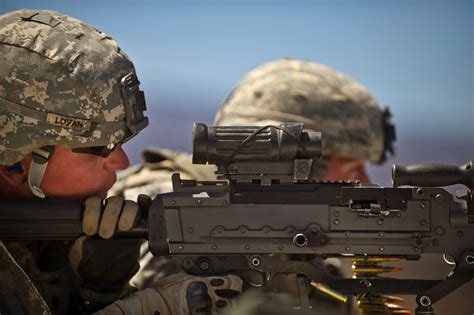 US Army machine gun training