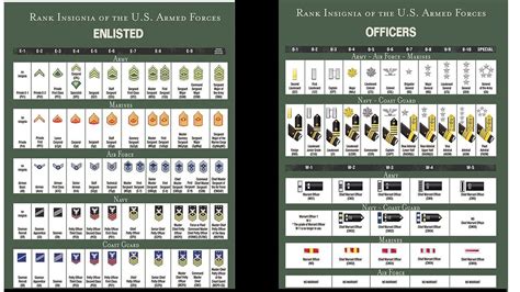 US Army Rank Structure Chart