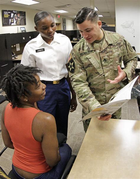 US Army Recruiter Meeting with Parents