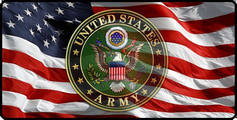 US Army Seal on Flags