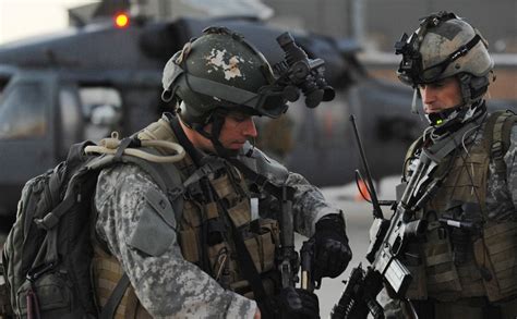 US Army special operations forces conducting training exercises