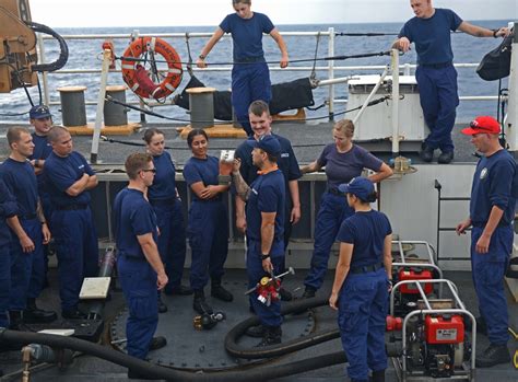 US Coast Guard Damage Controlman shipboard maintenance