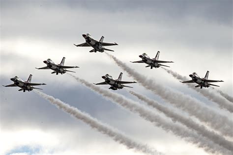 U.S. Fighter Jets in Formation