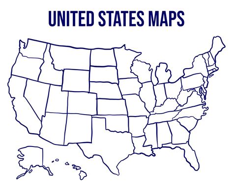 A printable US map with capitals, highlighting state capitals and major cities