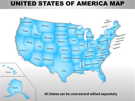 US Map Template with Counties