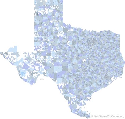 US Map Template with Zip Codes