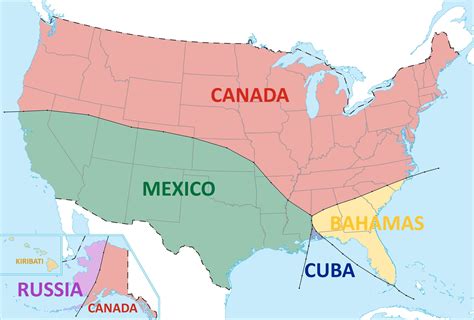 US Map with Borders