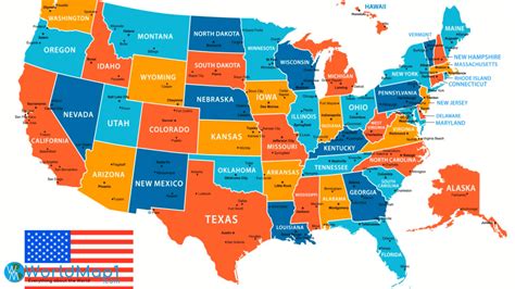 US Map with States