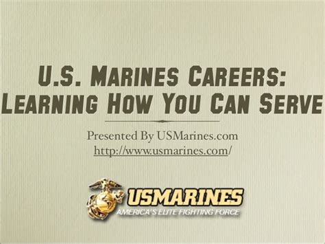 US Marine Careers: Serve With Honor And Pride