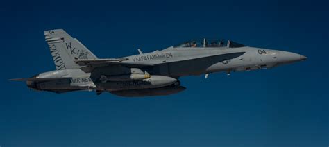 US Marine Corps F/A-18 Hornet in flight