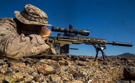 US Marine Corps Sniper in Training