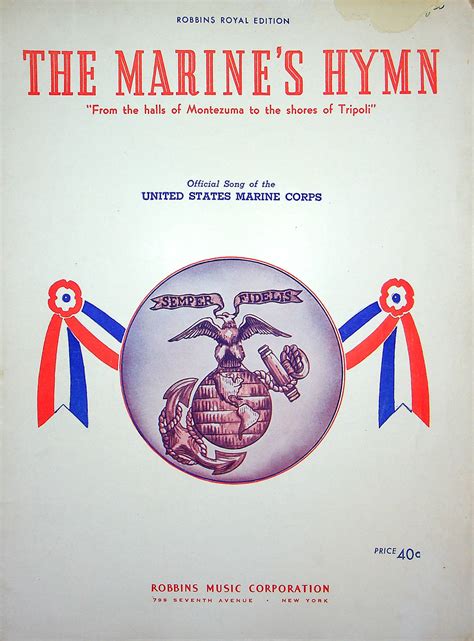 US Marine Corps song logo