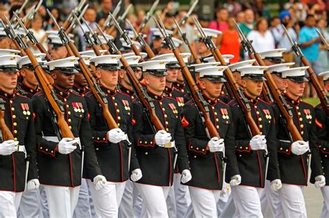 US Marine Marching